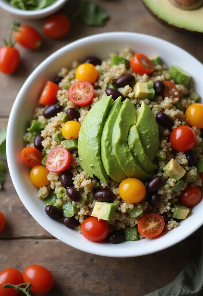 27 Healthy Lunch and Dinner Ideas for Balanced Eating 1 27 Healthy Lunch and Dinner Ideas for Balanced Eating - 1. Quinoa Salad Bowl with Avocado and Black Beans