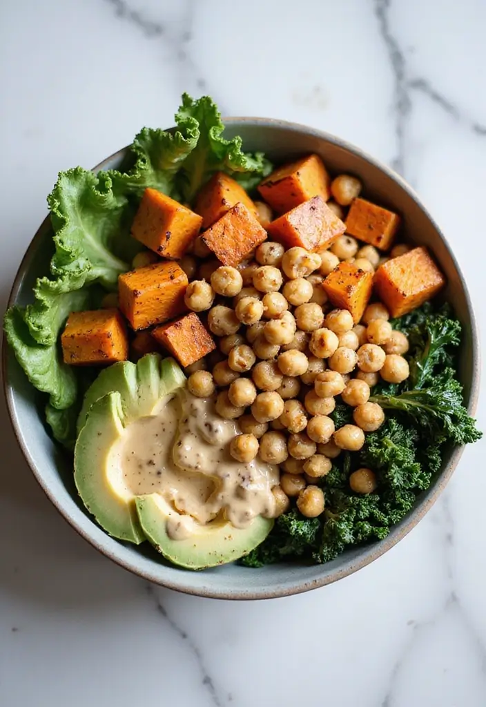 27 Healthy Lunch and Dinner Ideas for Balanced Eating 8 27 Healthy Lunch and Dinner Ideas for Balanced Eating - 2. Sweet Potato and Chickpea Buddha Bowl