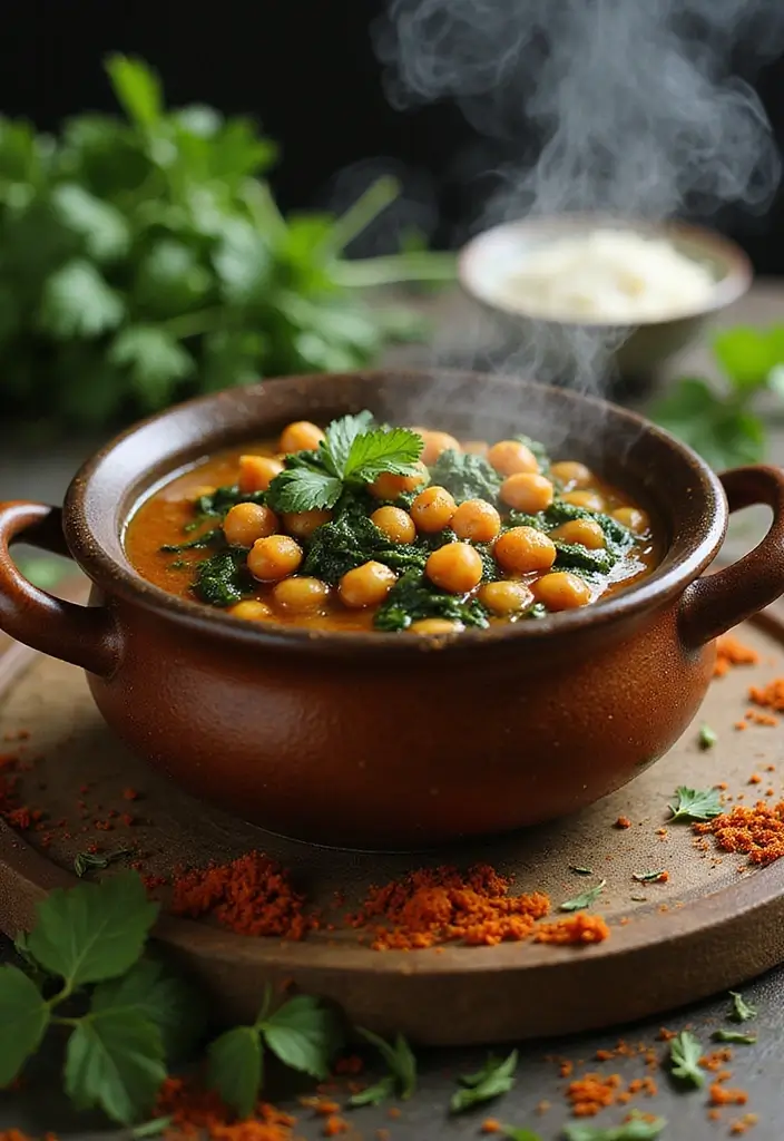 27 Healthy Lunch and Dinner Ideas for Balanced Eating 129 27 Healthy Lunch and Dinner Ideas for Balanced Eating - 21. Spiced Chickpea and Spinach Stew