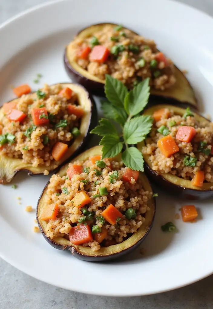 27 Healthy Lunch and Dinner Ideas for Balanced Eating 134 27 Healthy Lunch and Dinner Ideas for Balanced Eating - 22. Mediterranean Stuffed Eggplant