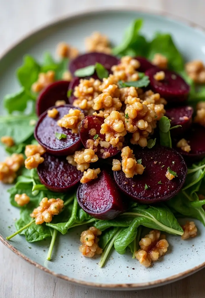 27 Healthy Lunch and Dinner Ideas for Balanced Eating 146 27 Healthy Lunch and Dinner Ideas for Balanced Eating - 24. Roasted Beet and Walnut Salad