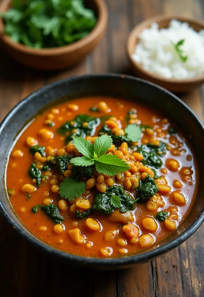 27 Healthy Lunch and Dinner Ideas for Balanced Eating 158 27 Healthy Lunch and Dinner Ideas for Balanced Eating - 26. Curried Lentil and Spinach Stew