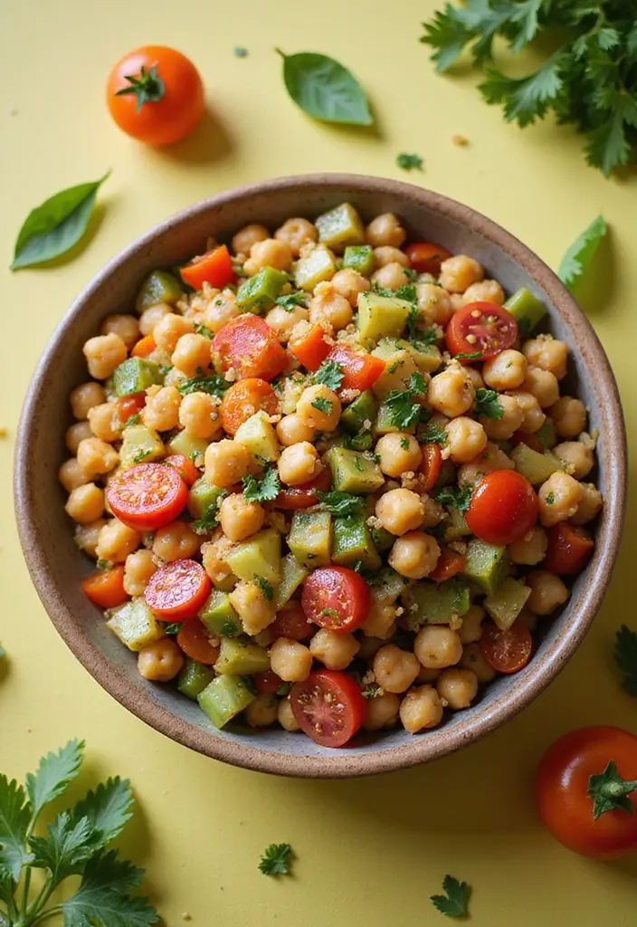 27 Healthy Lunch and Dinner Ideas for Balanced Eating 163 27 Healthy Lunch and Dinner Ideas for Balanced Eating - 27. Mediterranean Chickpea Salad