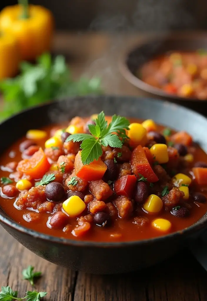 27 Healthy Lunch and Dinner Ideas for Balanced Eating 51 27 Healthy Lunch and Dinner Ideas for Balanced Eating - 9. Vegan Chili with Kidney Beans and Corn