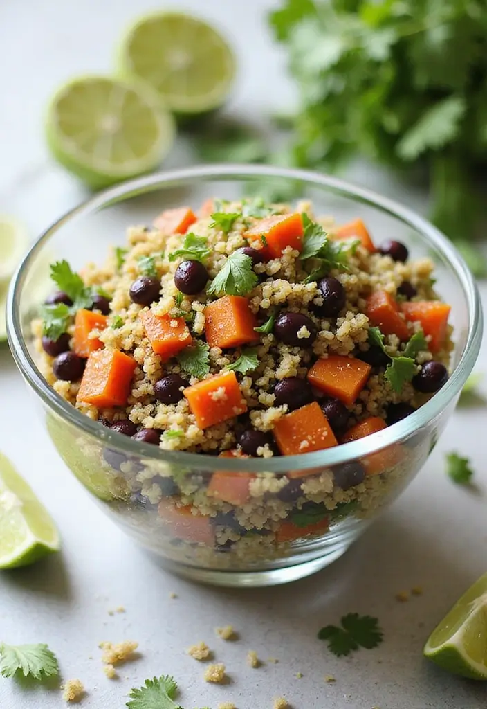 27 High Protein Gluten Free Lunch Ideas for Energy and Strength 1 27 High Protein Gluten Free Lunch Ideas for Energy and Strength - 1. Quinoa and Black Bean Salad