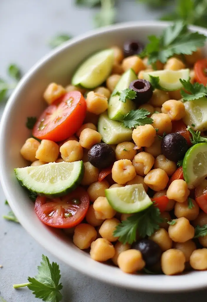 27 High Protein Gluten Free Lunch Ideas for Energy and Strength 56 27 High Protein Gluten Free Lunch Ideas for Energy and Strength - 10. Mediterranean Chickpea Bowls