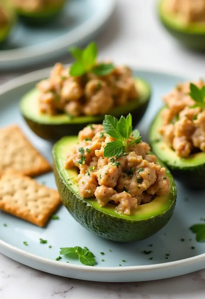 27 High Protein Gluten Free Lunch Ideas for Energy and Strength 80 27 High Protein Gluten Free Lunch Ideas for Energy and Strength - 14. Tuna Salad Stuffed Avocados