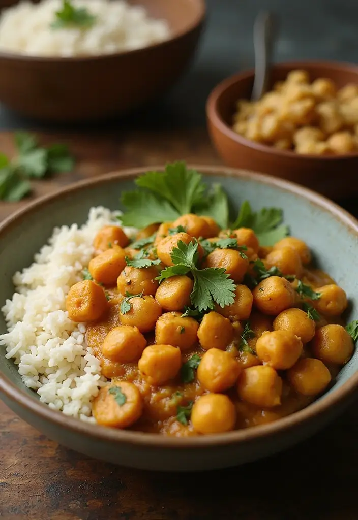 27 High Protein Gluten Free Lunch Ideas for Energy and Strength 105 27 High Protein Gluten Free Lunch Ideas for Energy and Strength - 19. Coconut Curry Chickpeas