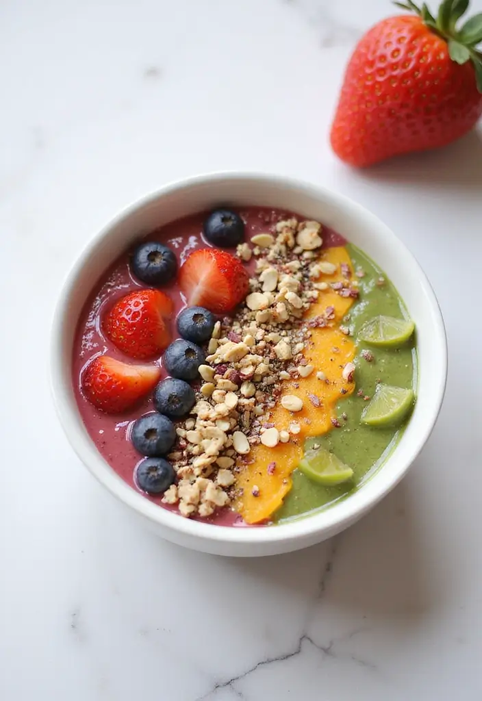 27 High Protein Gluten Free Lunch Ideas for Energy and Strength 117 27 High Protein Gluten Free Lunch Ideas for Energy and Strength - 21. Protein-Packed Smoothie Bowl