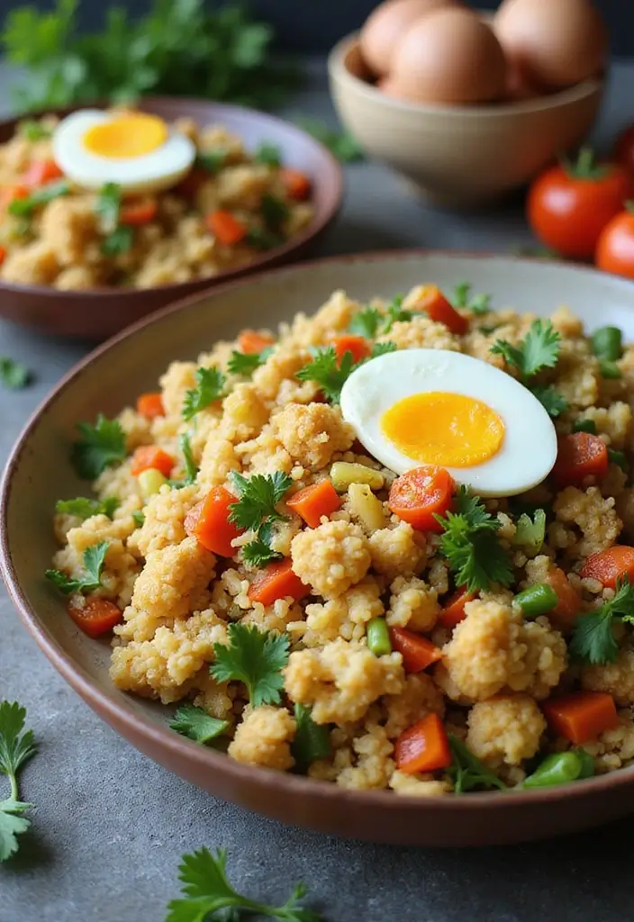 27 High Protein Gluten Free Lunch Ideas for Energy and Strength 49 27 High Protein Gluten Free Lunch Ideas for Energy and Strength - 9. Cauliflower Fried Rice