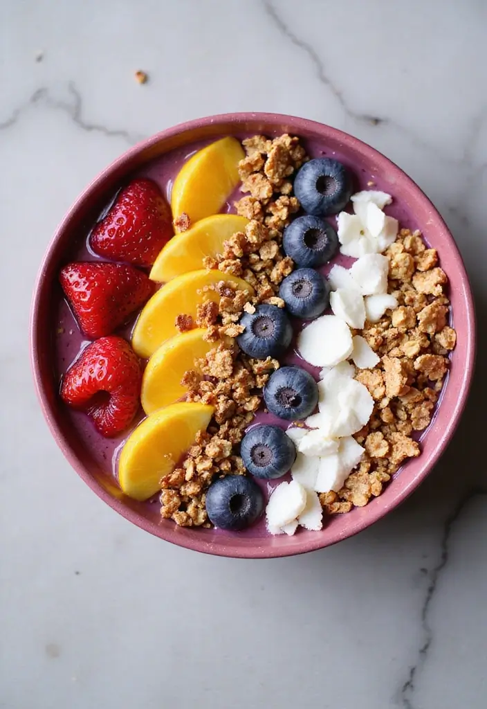 27 Low Calorie School Lunch Ideas That Kids Will Actually Eat 110 27 Low Calorie School Lunch Ideas That Kids Will Actually Eat - 18. Berry Smoothie Bowl