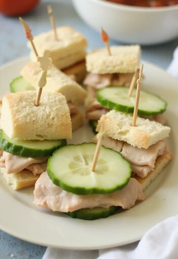 27 Low Calorie School Lunch Ideas That Kids Will Actually Eat 148 27 Low Calorie School Lunch Ideas That Kids Will Actually Eat - 24. Cucumber and Turkey Sandwiches