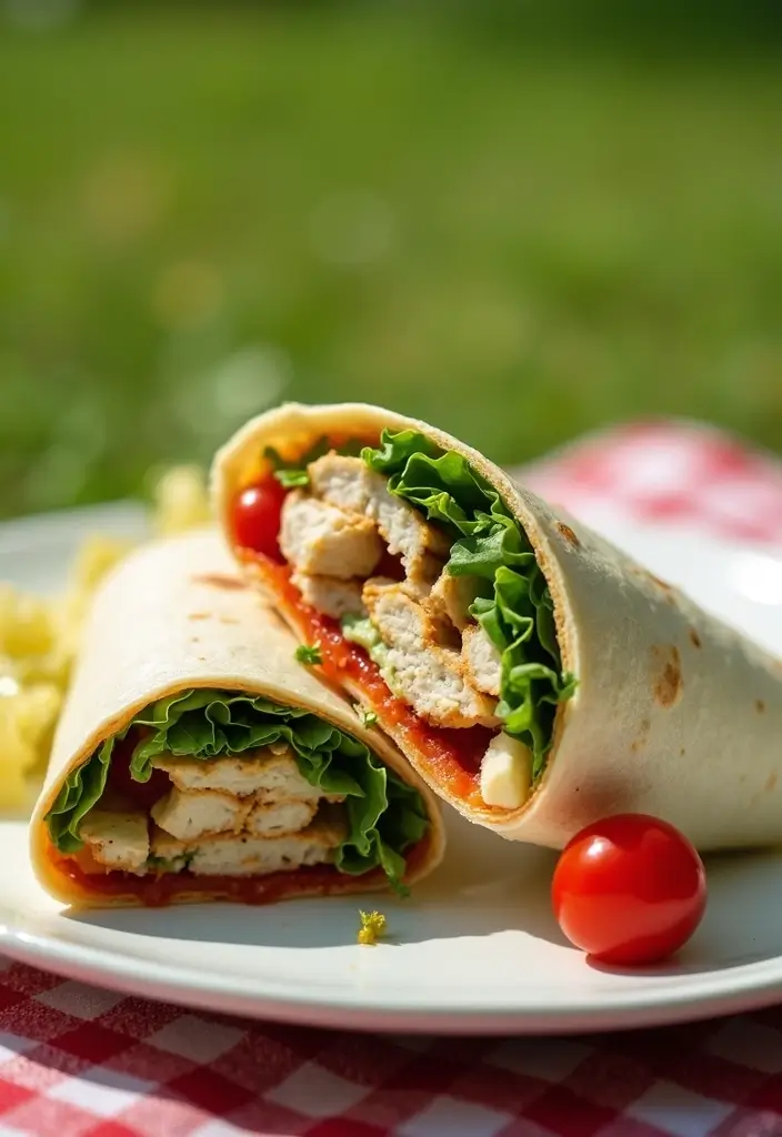 27 Lunch Ideas for Entertaining Friends That Feel Effortless 72 27 Lunch Ideas for Entertaining Friends That Feel Effortless - 12. Chicken Caesar Wraps