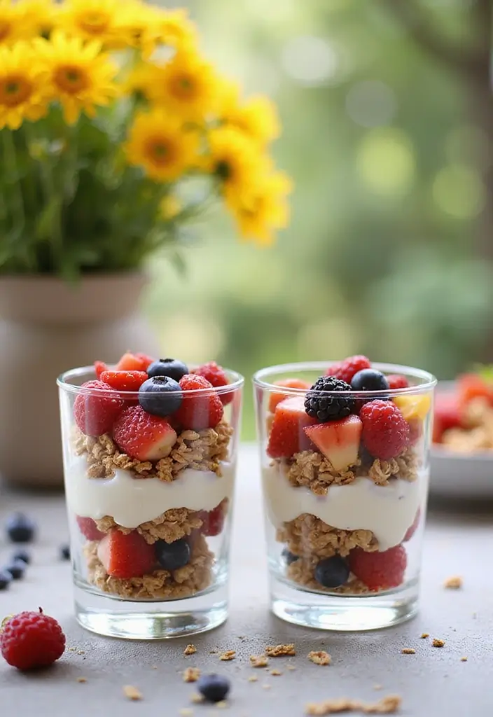 27 Lunch Ideas for Entertaining Friends That Feel Effortless 79 27 Lunch Ideas for Entertaining Friends That Feel Effortless - 13. Fruit and Yogurt Parfaits