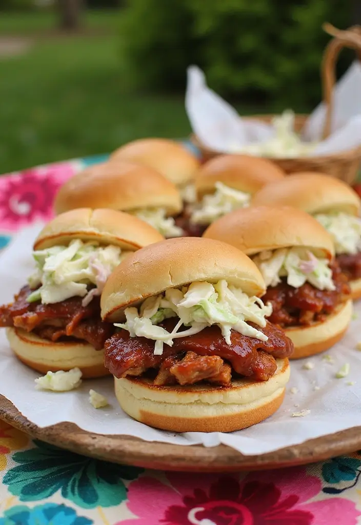 27 Lunch Ideas for Entertaining Friends That Feel Effortless 93 27 Lunch Ideas for Entertaining Friends That Feel Effortless - 15. BBQ Pulled Pork Sliders
