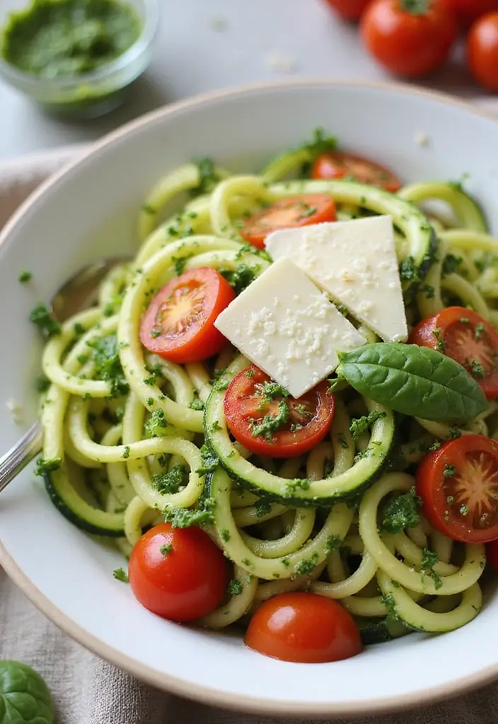 27 Lunch Ideas for Entertaining Friends That Feel Effortless 100 27 Lunch Ideas for Entertaining Friends That Feel Effortless - 16. Zucchini Noodles with Pesto
