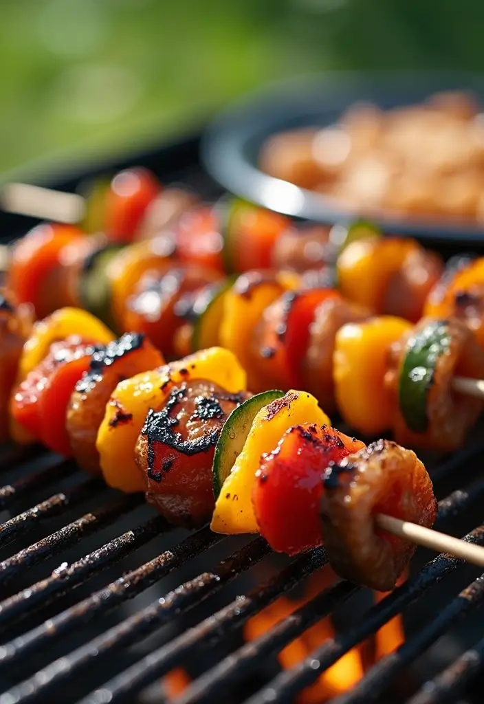 27 Lunch Ideas for Entertaining Friends That Feel Effortless 126 27 Lunch Ideas for Entertaining Friends That Feel Effortless - 20. Grilled Vegetable Skewers