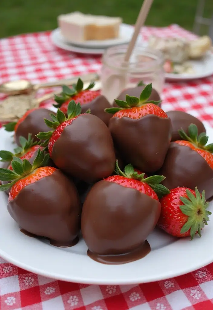 27 Lunch Ideas for Entertaining Friends That Feel Effortless 133 27 Lunch Ideas for Entertaining Friends That Feel Effortless - 21. Chocolate-Dipped Strawberries