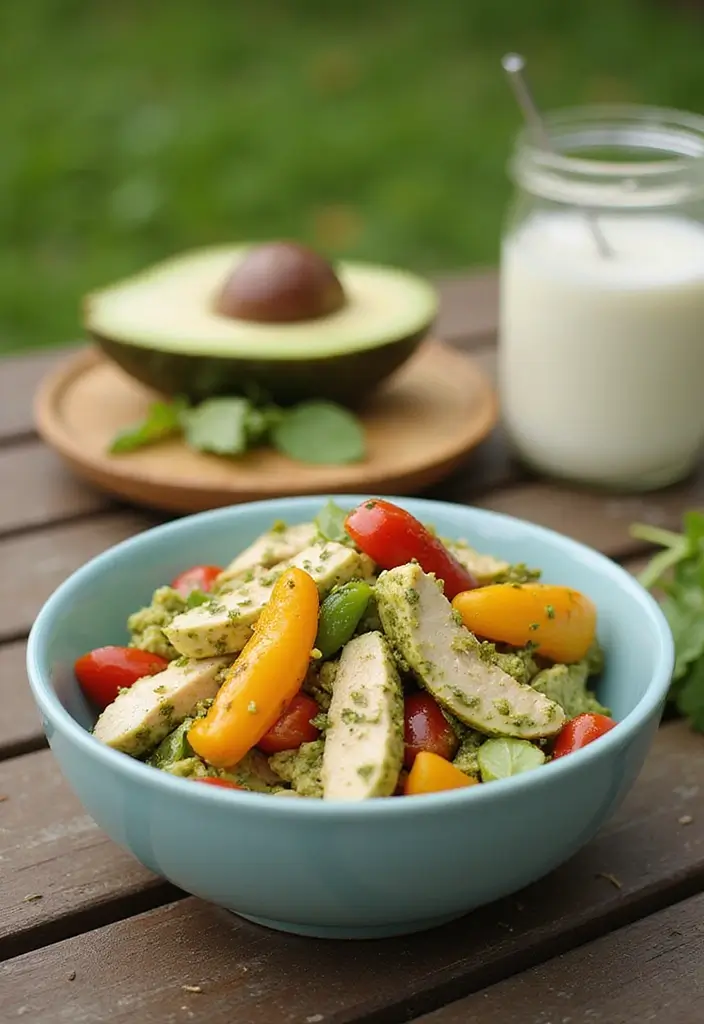 27 Lunch Ideas for Entertaining Friends That Feel Effortless 166 27 Lunch Ideas for Entertaining Friends That Feel Effortless - 26. Pesto Chicken Salad