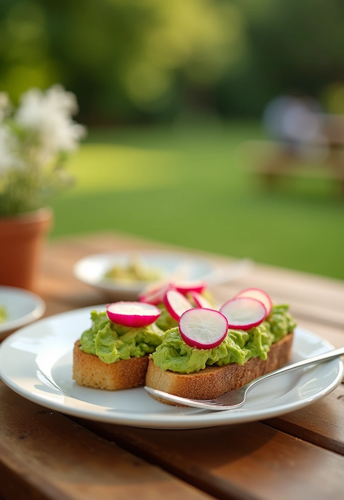 27 Lunch Ideas for Entertaining Friends That Feel Effortless 173 27 Lunch Ideas for Entertaining Friends That Feel Effortless - 27. Avocado Toast with Radishes