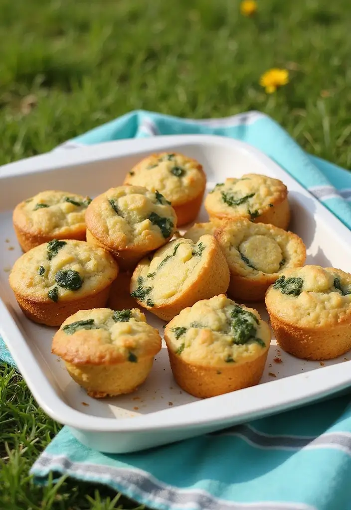 27 Lunch Ideas for Entertaining Friends That Feel Effortless 29 27 Lunch Ideas for Entertaining Friends That Feel Effortless - 5. Spinach and Feta Stuffed Muffins