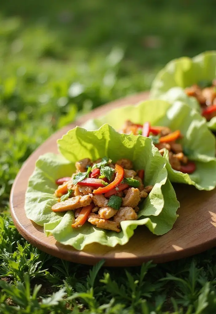 27 Lunch Ideas for Entertaining Friends That Feel Effortless 36 27 Lunch Ideas for Entertaining Friends That Feel Effortless - 6. Thai Chicken Lettuce Wraps