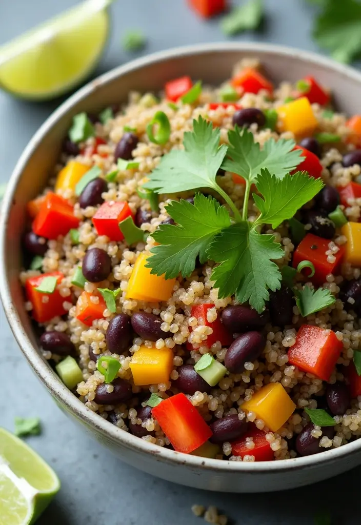 27 WW Lunch Ideas for Work That Fit SmartPoints and Taste Great - 1. Quinoa & Black Bean Salad