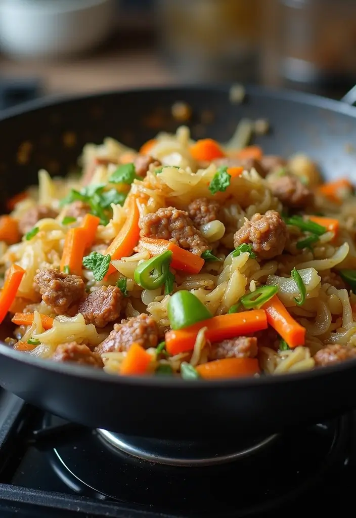 27 WW Lunch Ideas for Work That Fit SmartPoints and Taste Great - 14. Cabbage & Beef Stir-Fry