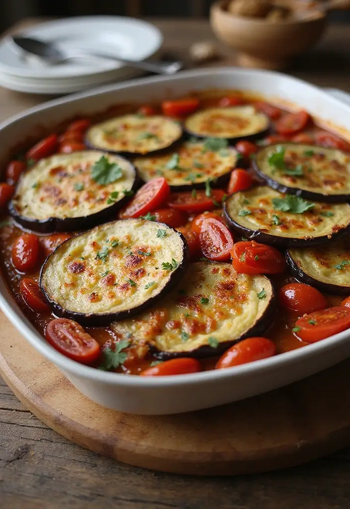27 WW Lunch Ideas for Work That Fit SmartPoints and Taste Great - 18. Eggplant & Tomato Bake