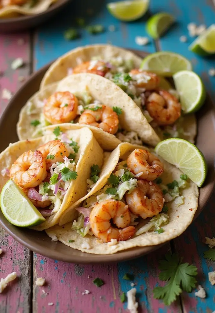 27 WW Lunch Ideas for Work That Fit SmartPoints and Taste Great - 19. Shrimp Tacos with Cabbage Slaw