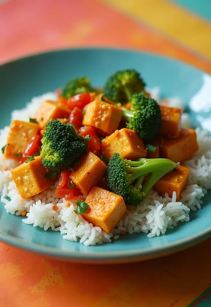27 WW Lunch Ideas for Work That Fit SmartPoints and Taste Great - 20. Spicy Tofu & Broccoli Stir-Fry