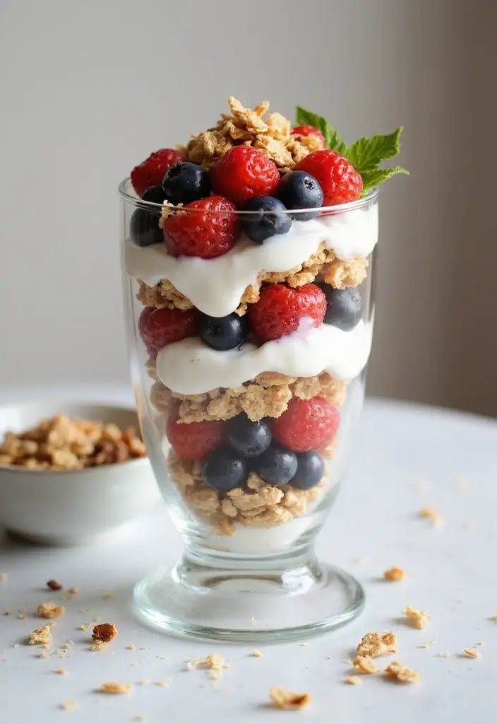 27 WW Lunch Ideas for Work That Fit SmartPoints and Taste Great - 3. Greek Yogurt & Berry Parfait