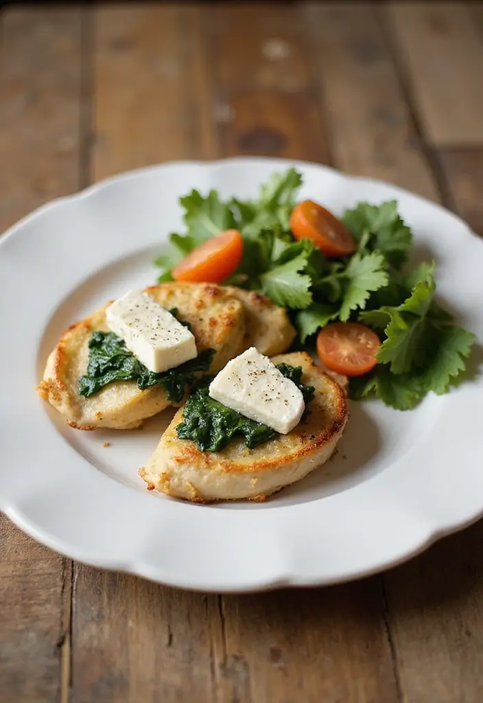 27 WW Lunch Ideas for Work That Fit SmartPoints and Taste Great - 6. Spinach & Feta Stuffed Chicken