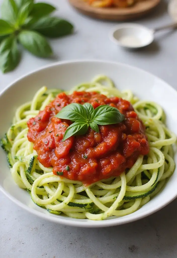 27 WW Lunch Ideas for Work That Fit SmartPoints and Taste Great - 9. Zucchini Noodles with Marinara Sauce