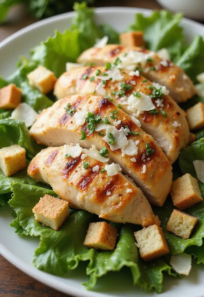 27 Work Lunch Ideas for Men That Are Filling and Protein-Packed - 12. Chicken Caesar Salad
