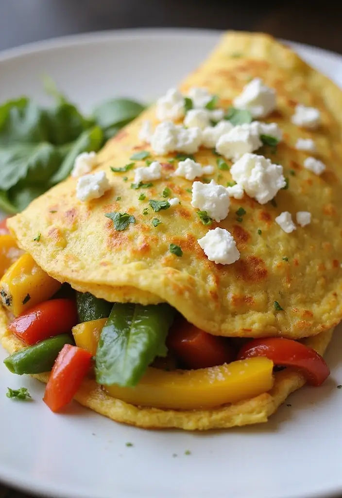 27 Work Lunch Ideas for Men That Are Filling and Protein-Packed - 21. Veggie Omelet with Feta