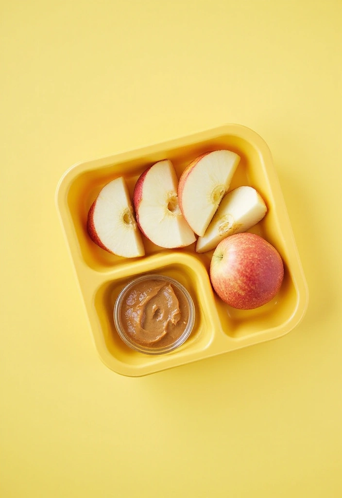 28 Easy and Healthy Lunch Ideas for Work You Can Pack in Minutes - 12. Apple and Almond Butter Snack Packs