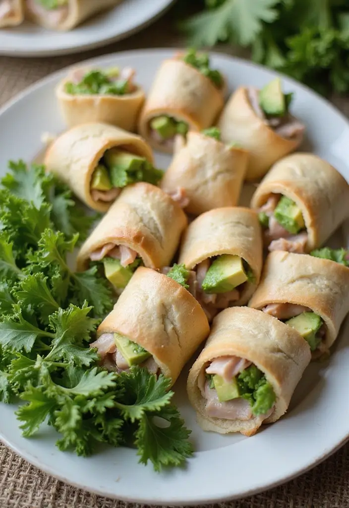 28 Easy and Healthy Lunch Ideas for Work You Can Pack in Minutes - 16. Turkey and Avocado Roll-Ups