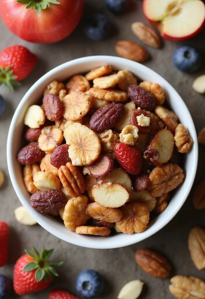 28 Easy and Healthy Lunch Ideas for Work You Can Pack in Minutes - 27. Fruit and Nut Trail Mix
