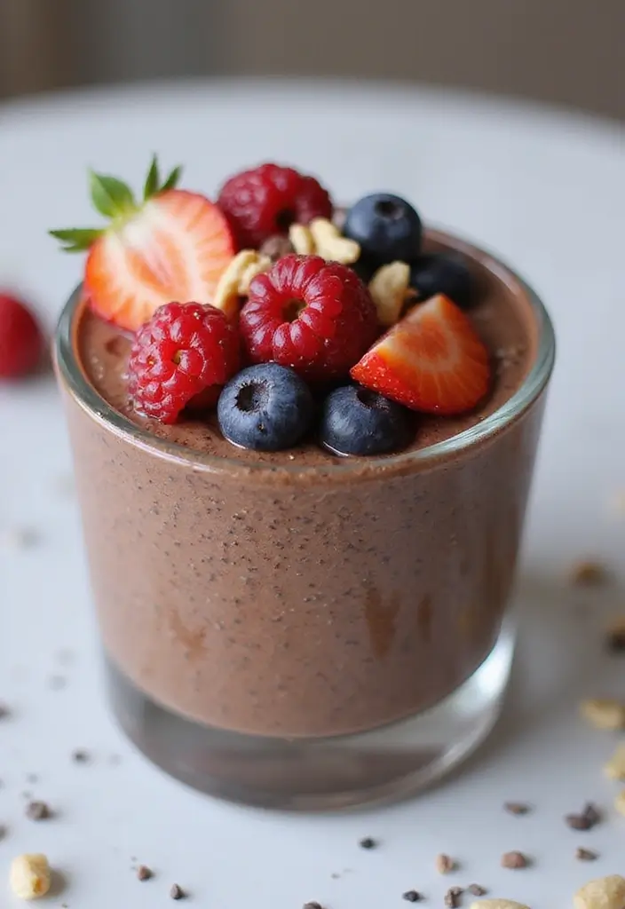 28 Easy and Healthy Lunch Ideas for Work You Can Pack in Minutes - 28. Chocolate Chia Seed Pudding