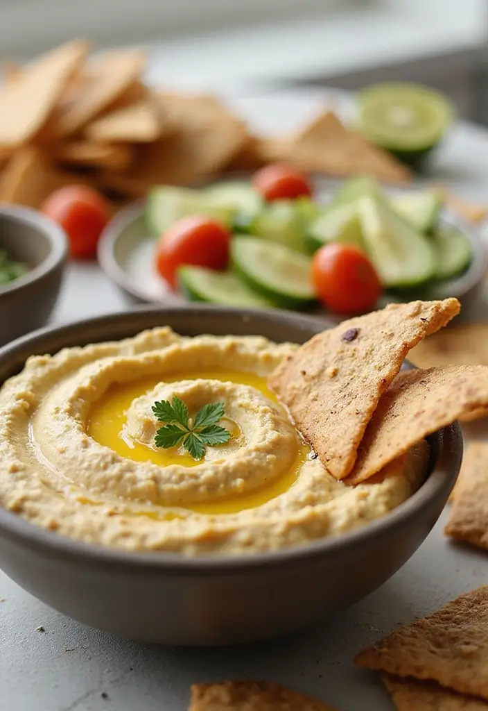 28 Lunch Ideas for High Schoolers That Are Cool and Nutritious 93 28 Lunch Ideas for High Schoolers That Are Cool and Nutritious - 15. Hummus and Pita Chips