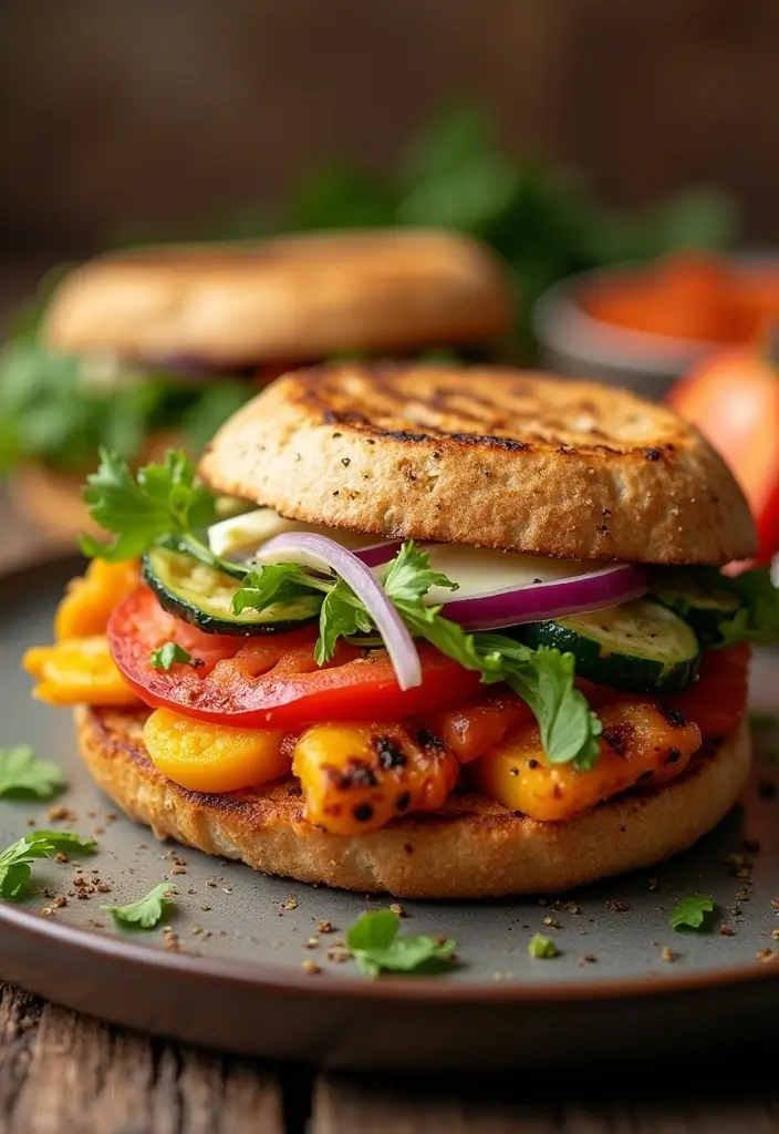 28 Lunch Ideas for High Schoolers That Are Cool and Nutritious 100 28 Lunch Ideas for High Schoolers That Are Cool and Nutritious - 16. Grilled Vegetable Sandwich