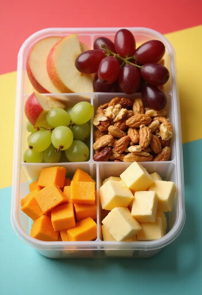 28 Lunch Ideas for High Schoolers That Are Cool and Nutritious 107 28 Lunch Ideas for High Schoolers That Are Cool and Nutritious - 17. Apple and Cheese Snack Box