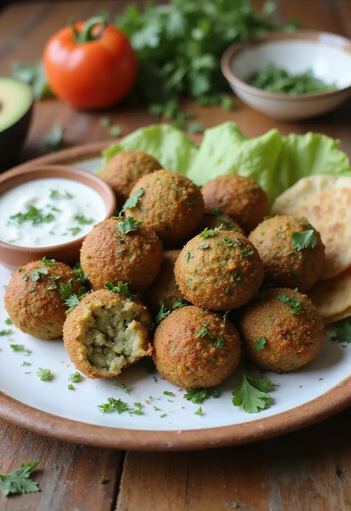 28 Lunch Ideas for High Schoolers That Are Cool and Nutritious 166 28 Lunch Ideas for High Schoolers That Are Cool and Nutritious - 26. Baked Falafel with Tzatziki