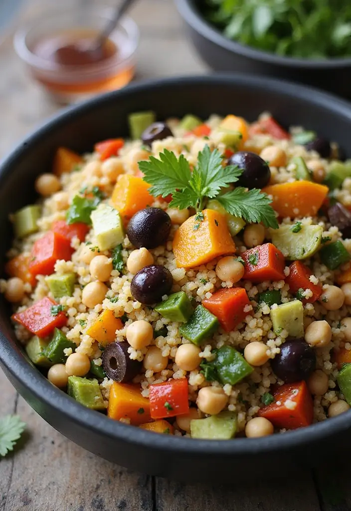 28 Lunch Ideas for High Schoolers That Are Cool and Nutritious 22 28 Lunch Ideas for High Schoolers That Are Cool and Nutritious - 4. Mediterranean Couscous Bowl
