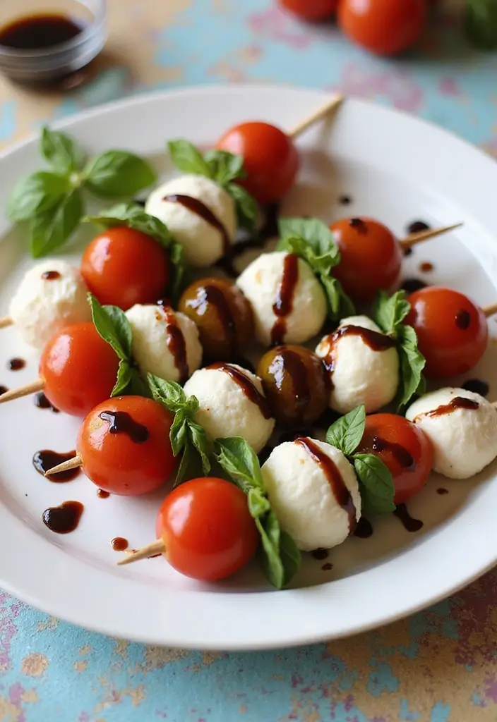 28 Lunch Ideas for High Schoolers That Are Cool and Nutritious 46 28 Lunch Ideas for High Schoolers That Are Cool and Nutritious - 8. Caprese Skewers