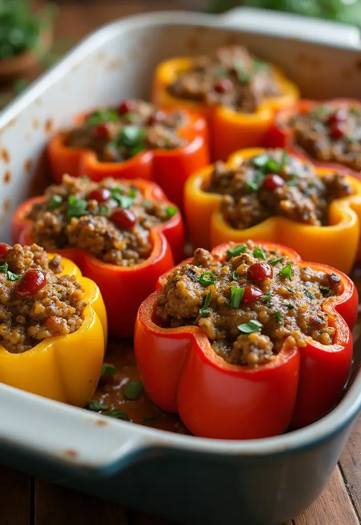 29 Healthy Low Carb Lunch Ideas You’ll Want Every Day 60 29 Healthy Low Carb Lunch Ideas You’ll Want Every Day - 10. Stuffed Bell Peppers
