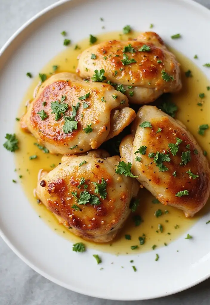 29 Healthy Low Carb Lunch Ideas You’ll Want Every Day 155 29 Healthy Low Carb Lunch Ideas You’ll Want Every Day - 25. Garlic Butter Chicken Thighs