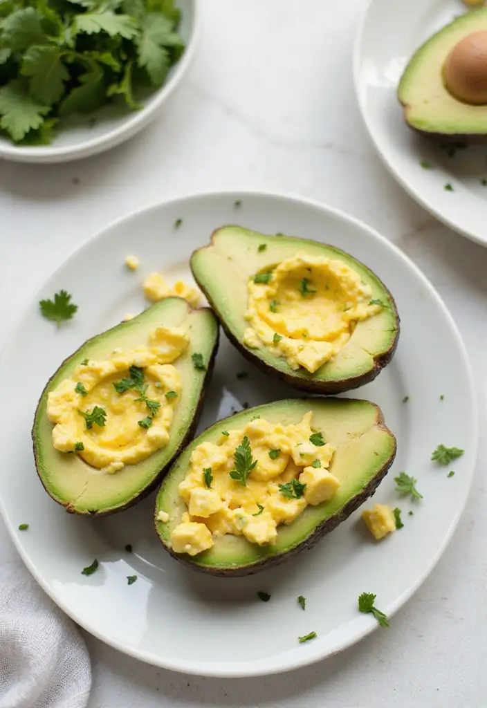29 Healthy Low Carb Lunch Ideas You’ll Want Every Day 29 29 Healthy Low Carb Lunch Ideas You’ll Want Every Day - 5. Egg Salad Avocado Boats