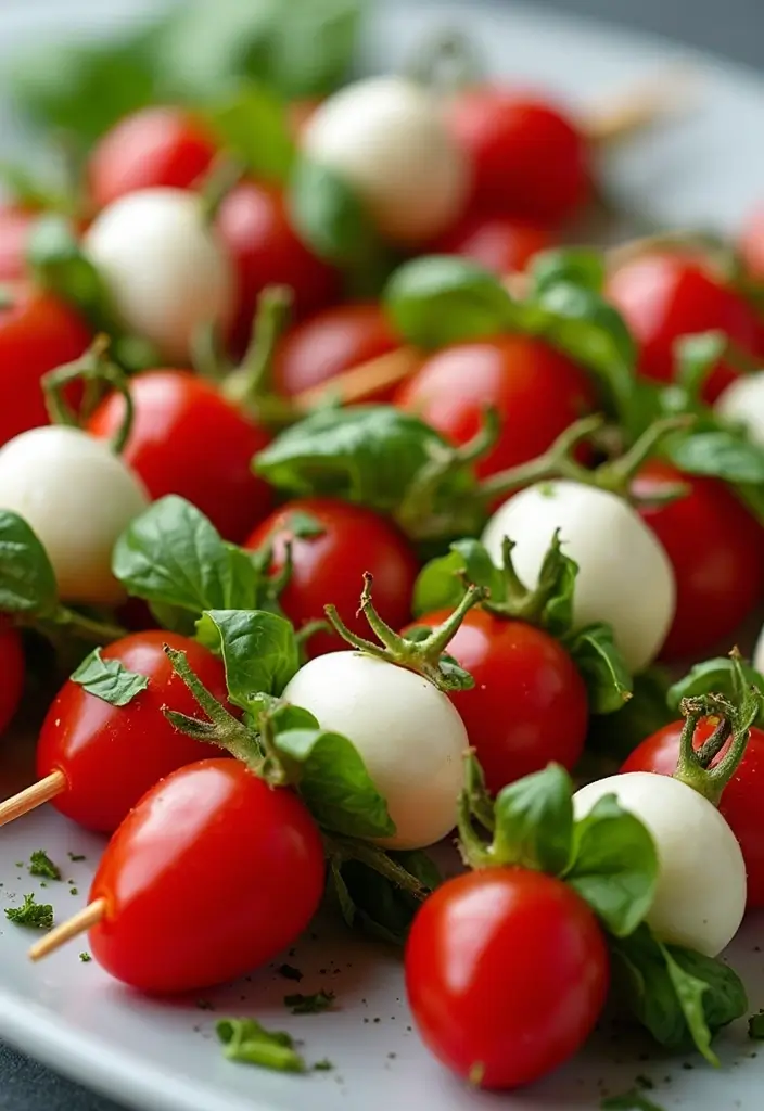 29 Healthy Low Carb Lunch Ideas You’ll Want Every Day 36 29 Healthy Low Carb Lunch Ideas You’ll Want Every Day - 6. Caprese Salad Skewers